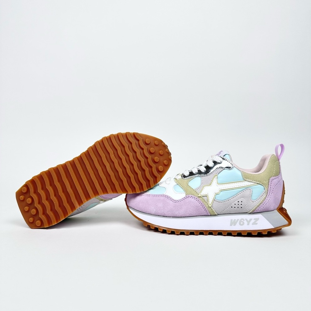 NWT W6YZ Just Say Wizz Loop Sneaker Pastel Lilac Paglia White Sz 9 - Picture 6 of 14